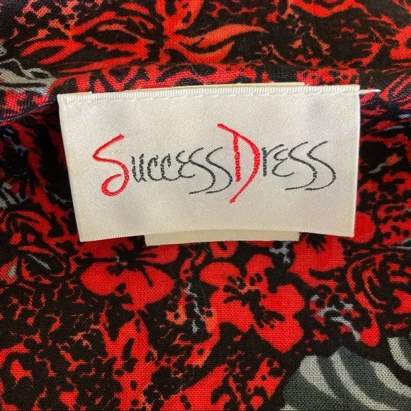 Vintage 80s Floral Button Front address 16W - Picture 6 of 13